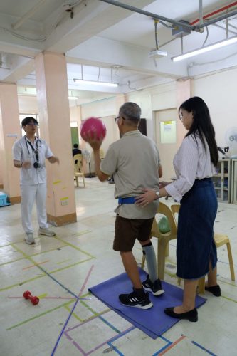 Wellness session for an adult client